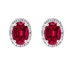 Leah Ruby Diamond Studs