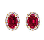 Leah Ruby Diamond Studs
