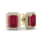 Lena Ruby Diamond Studs