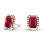 Lena Ruby Diamond Studs