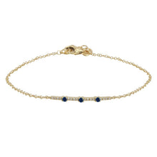 Load image into Gallery viewer, Lia Sapphire Diamond Chain Bracelet
