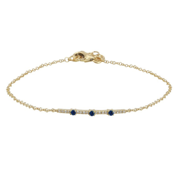 Lia Sapphire Diamond Chain Bracelet