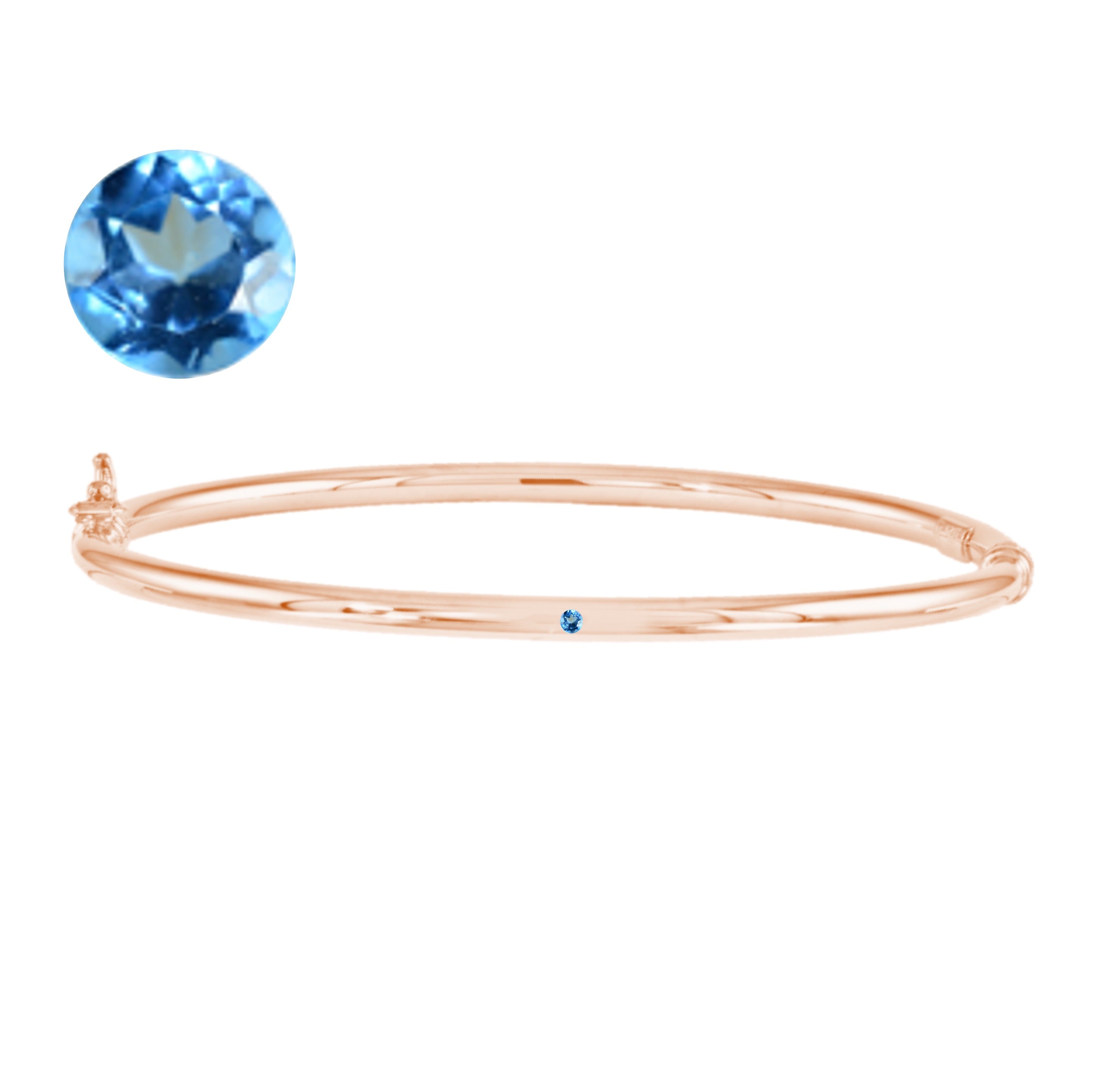 Lulu Birthstone Gold Bangle