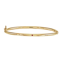 Load image into Gallery viewer, Lulu Birthstone Gold Bangle
