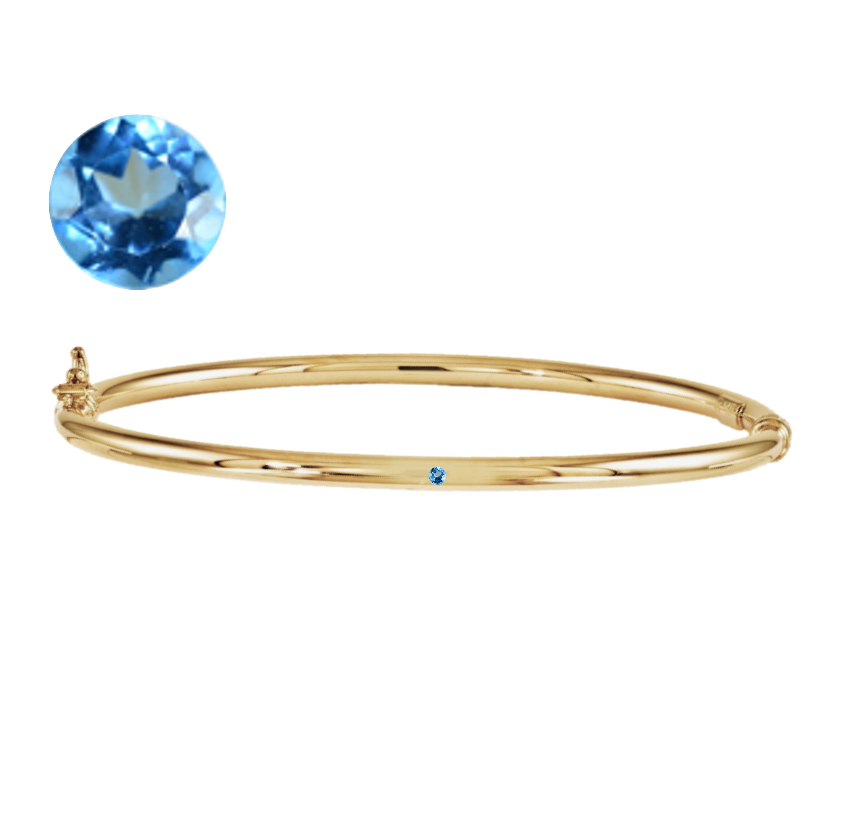 Lulu Birthstone Gold Bangle