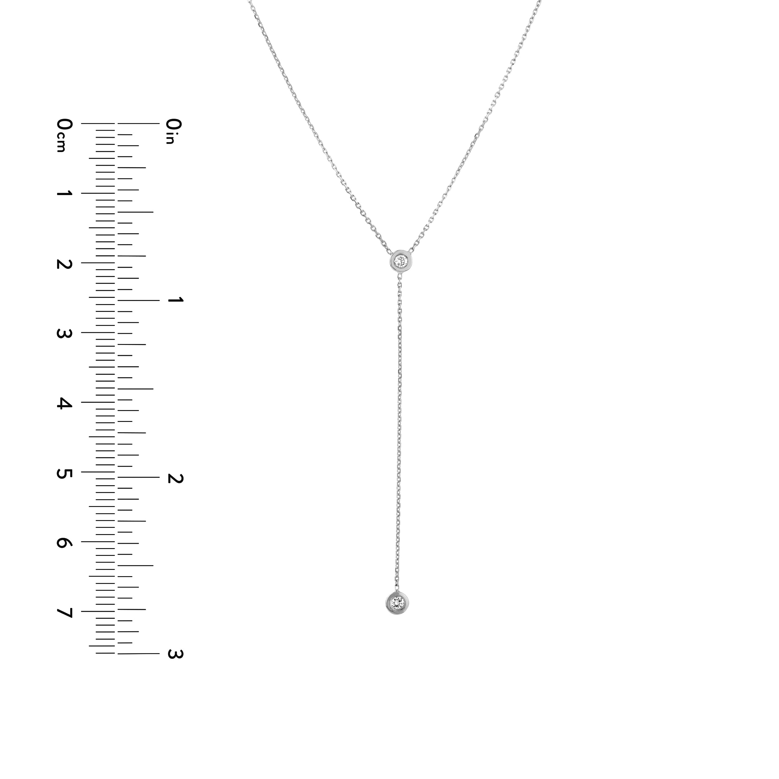 Clemen Diamond Lariat Necklace