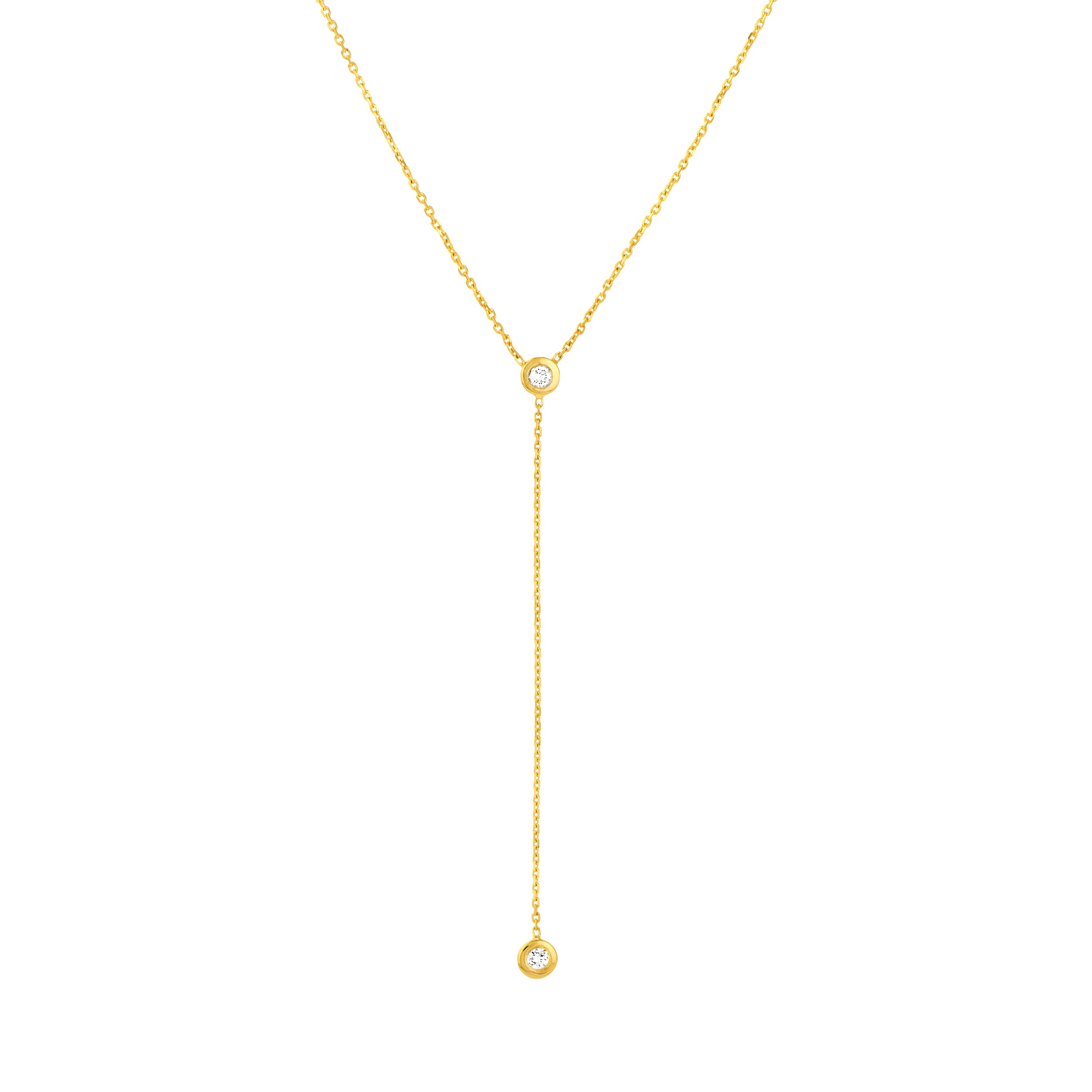 Clemen Diamond Lariat Necklace