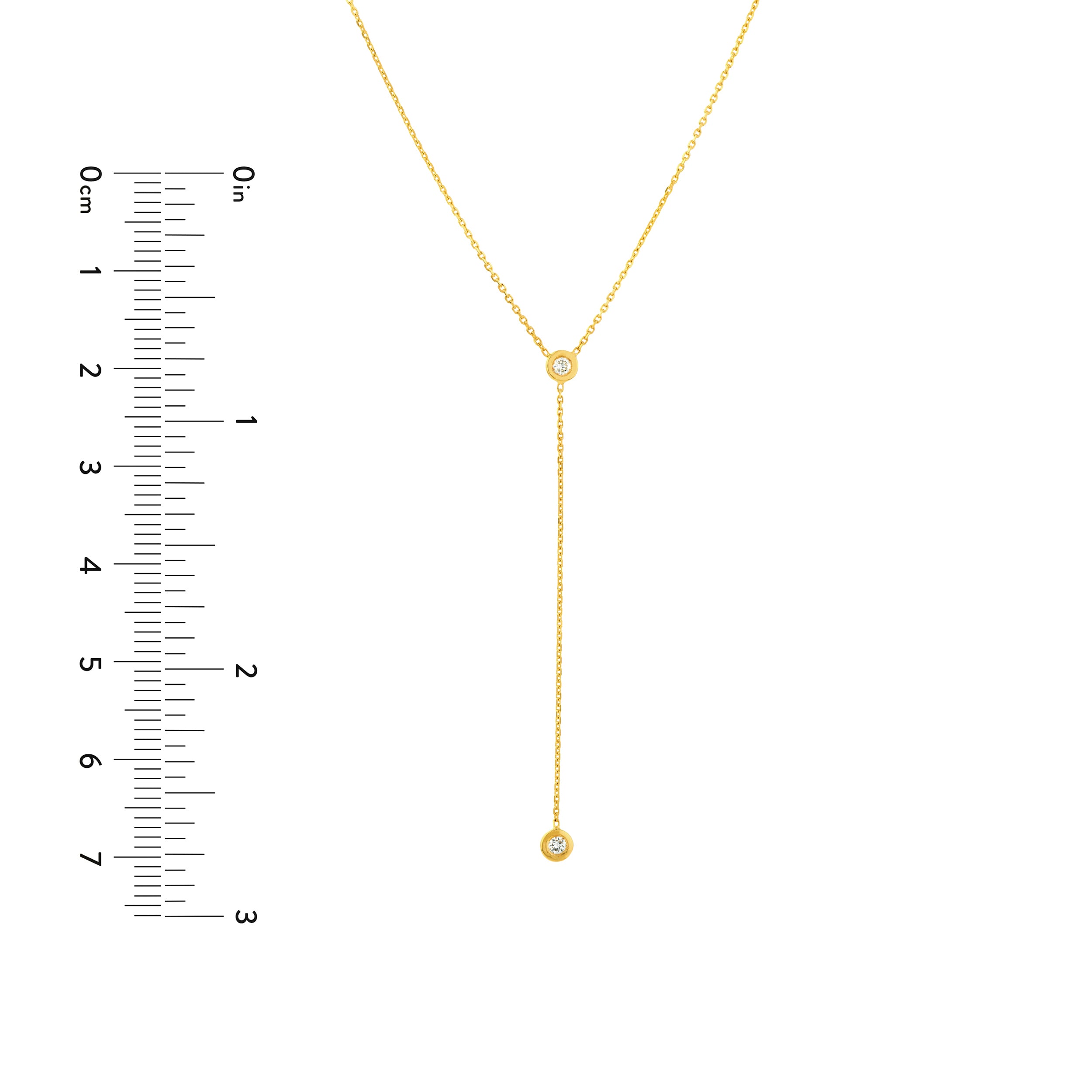 Clemen Diamond Lariat Necklace