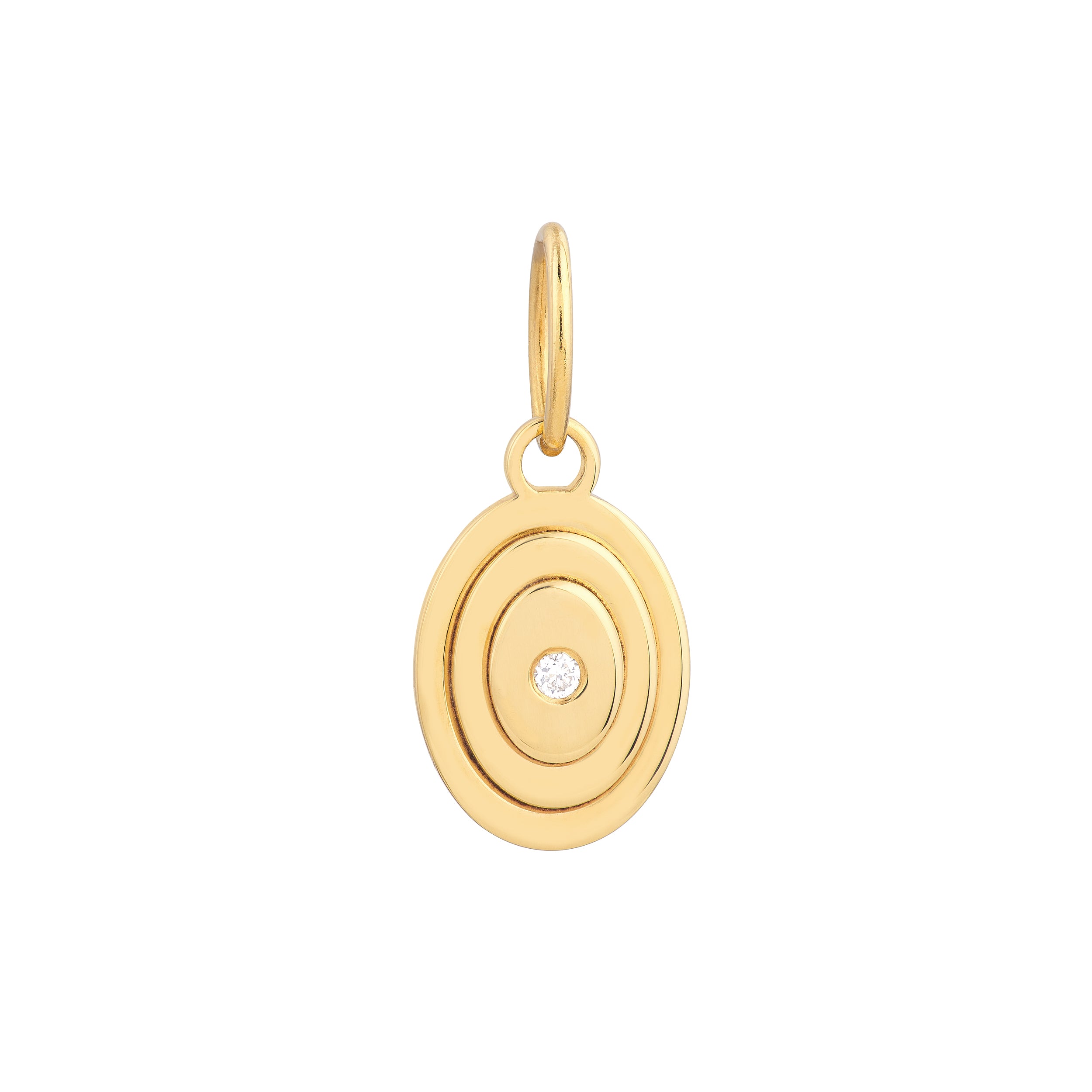 Copelia Diamond Oval Pendant