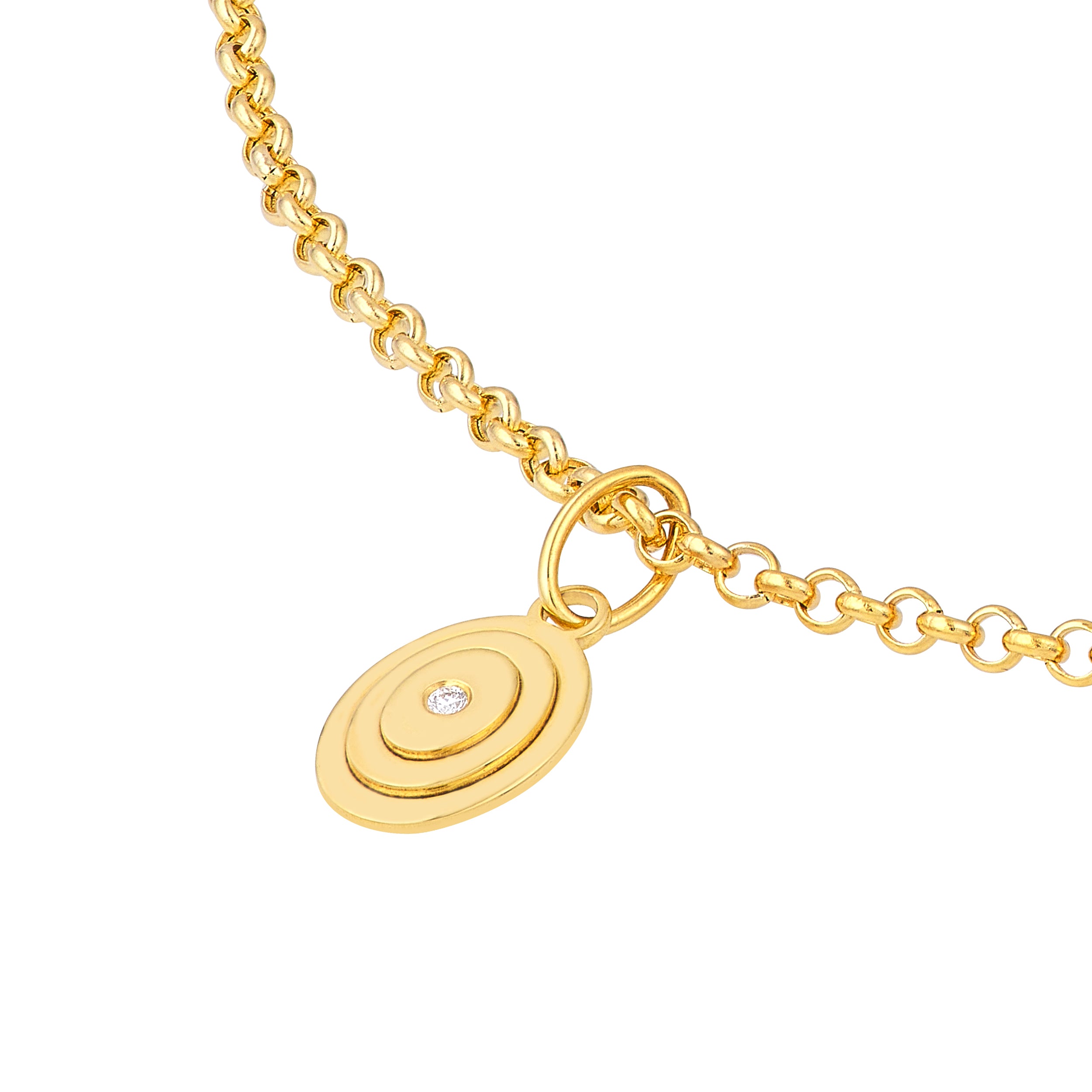 Copelia Diamond Oval Pendant