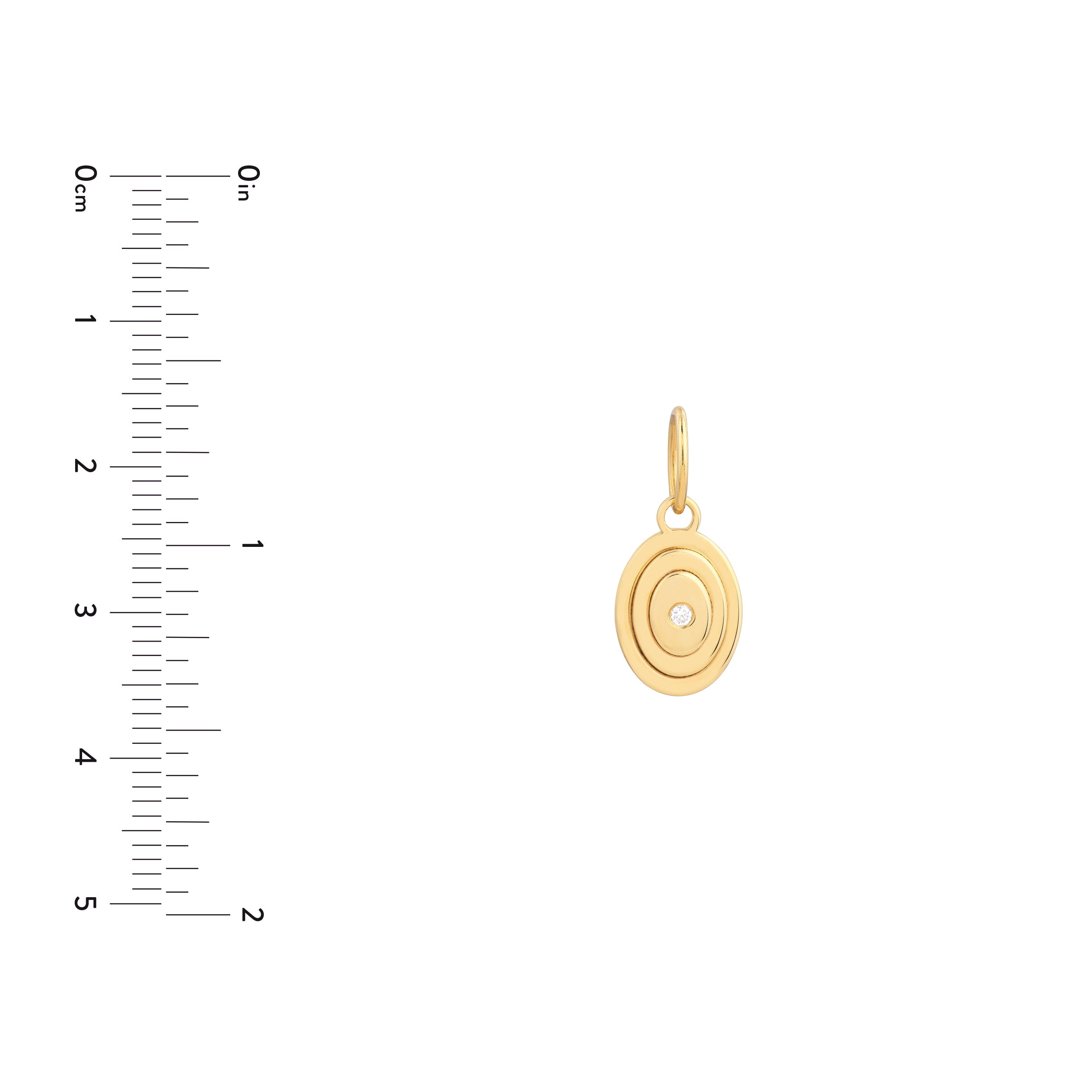 Copelia Diamond Oval Pendant