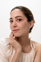 Sofia Drop Lab Pear Diamond Earrings