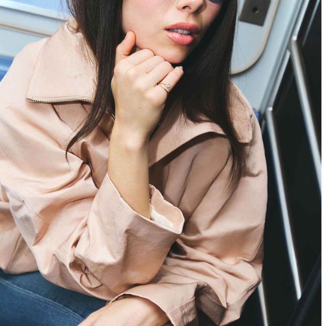 The Mimi Lab Pear Shape Pinky Ring