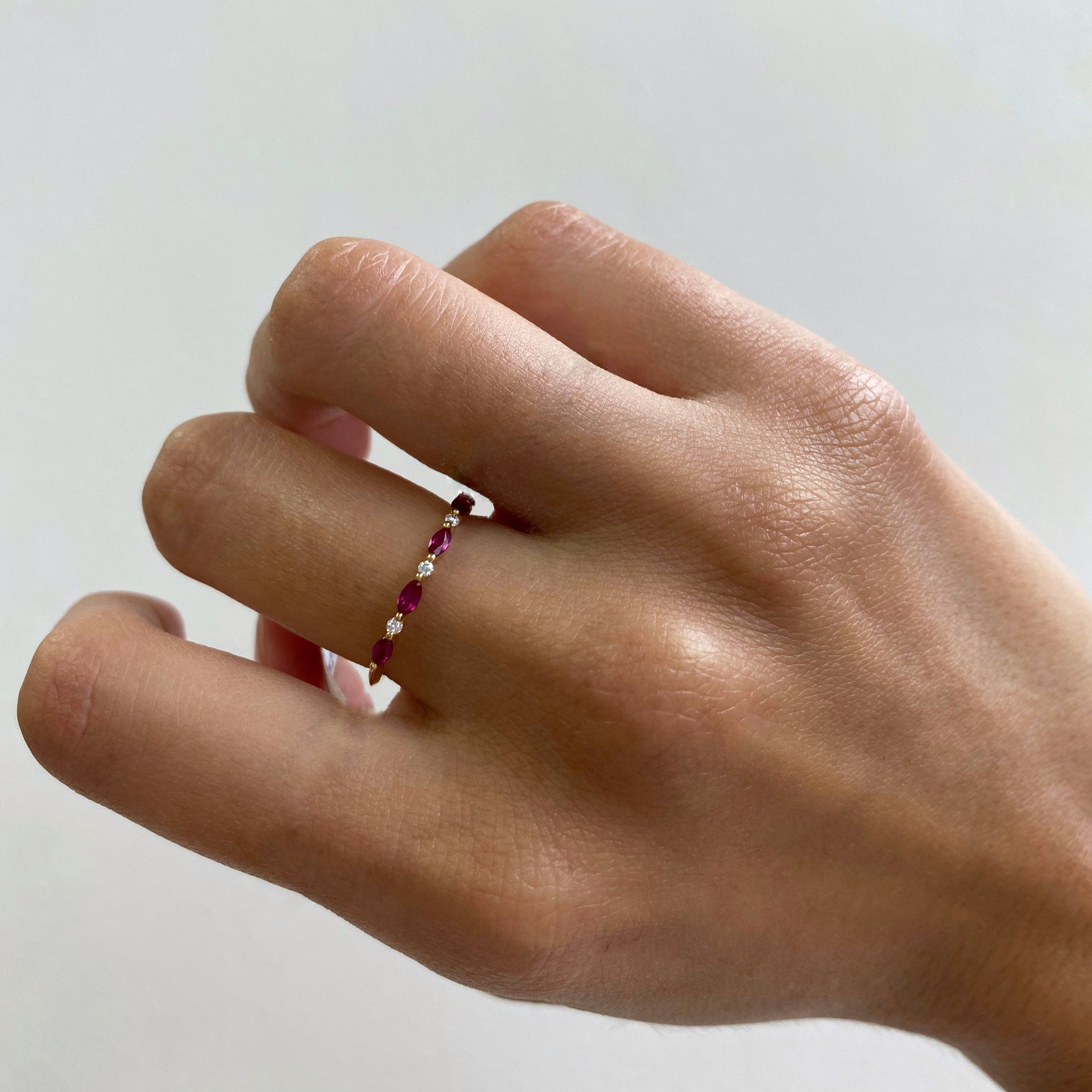 Maggie Ruby Diamond Ring