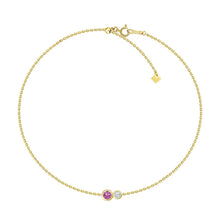 Load image into Gallery viewer, Marea Pink Sapphire Diamond Bracelet
