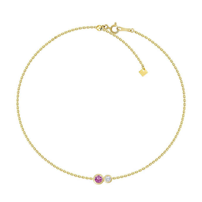 Marea Pink Sapphire Diamond Bracelet