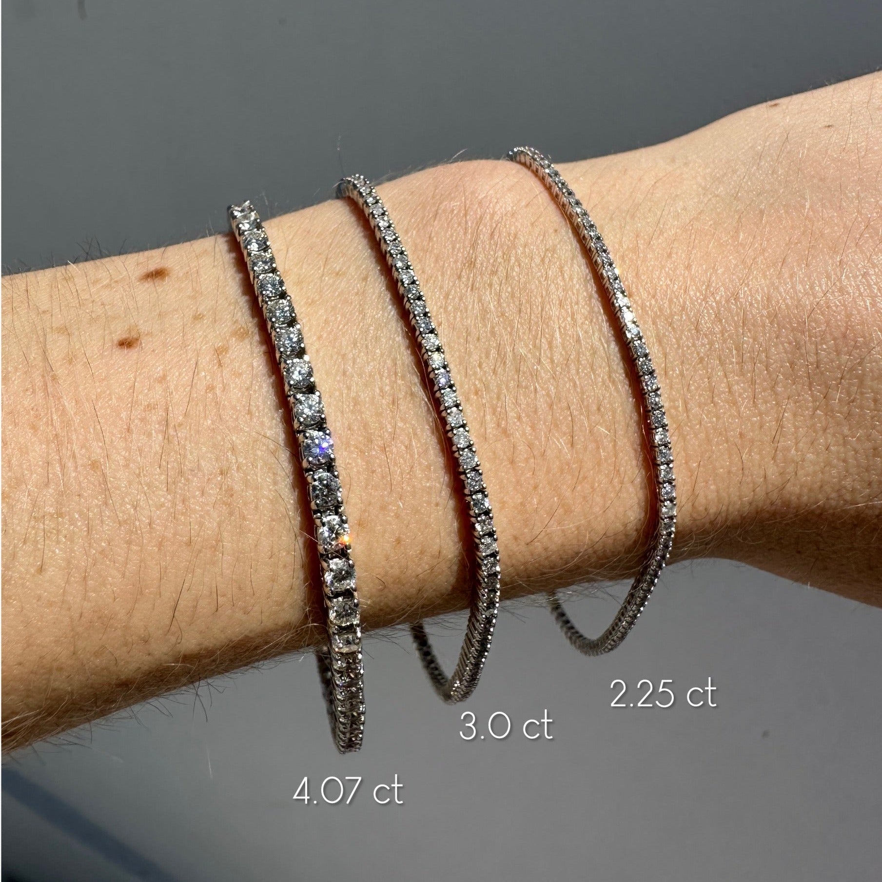14KG Richie Diamond Tennis Bracelet 3.0 ct.