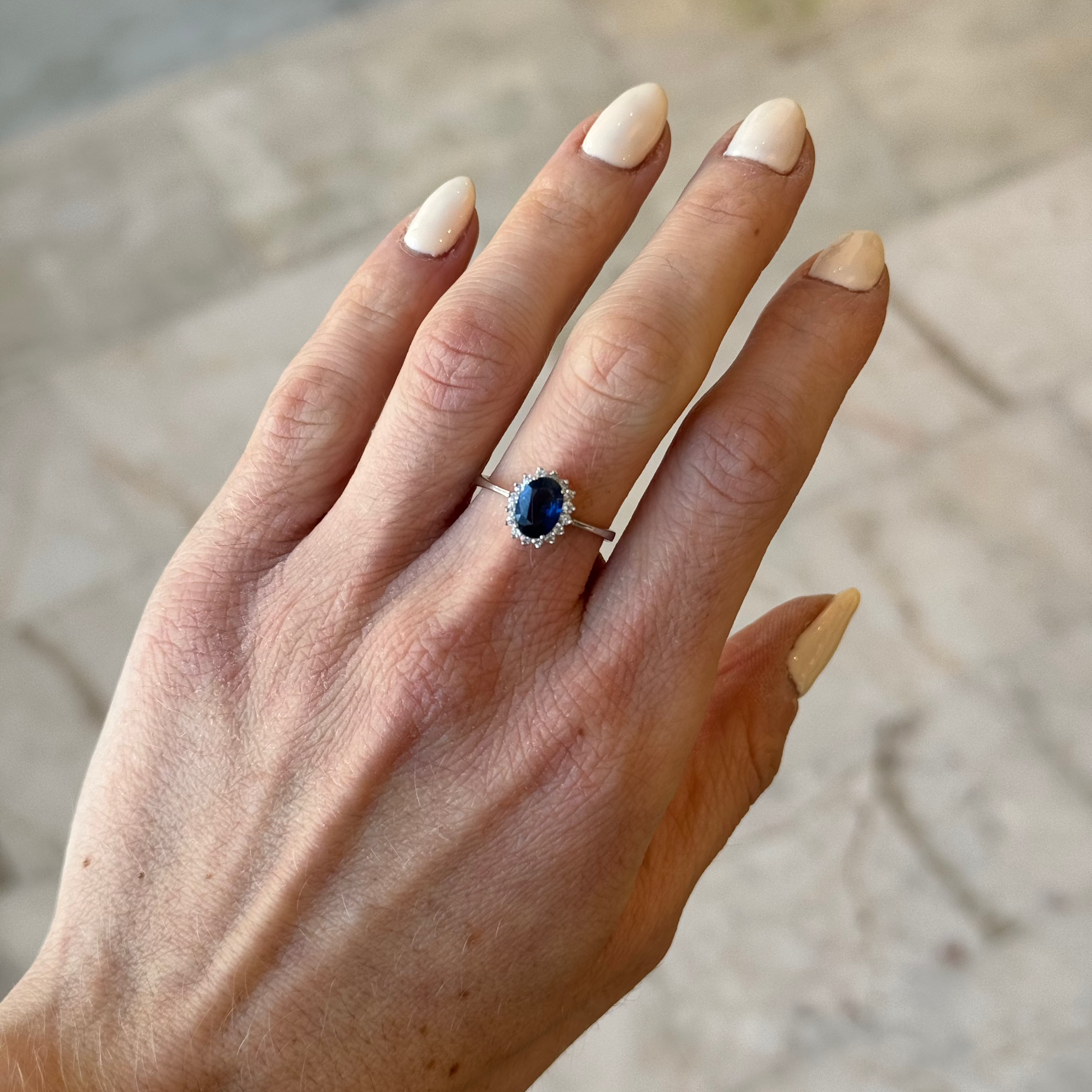Martha Sapphire Diamond Ring