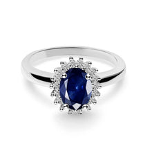 Load image into Gallery viewer, Martha Sapphire Diamond Ring
