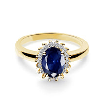 Load image into Gallery viewer, Martha Sapphire Diamond Ring
