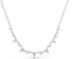 Melania Diamond Station Necklace 0.48 ct.