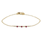 Melina Ruby Diamond Chain Bracelet