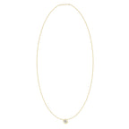 Daisy Solitaire Bezel Diamond Necklace .10 ct