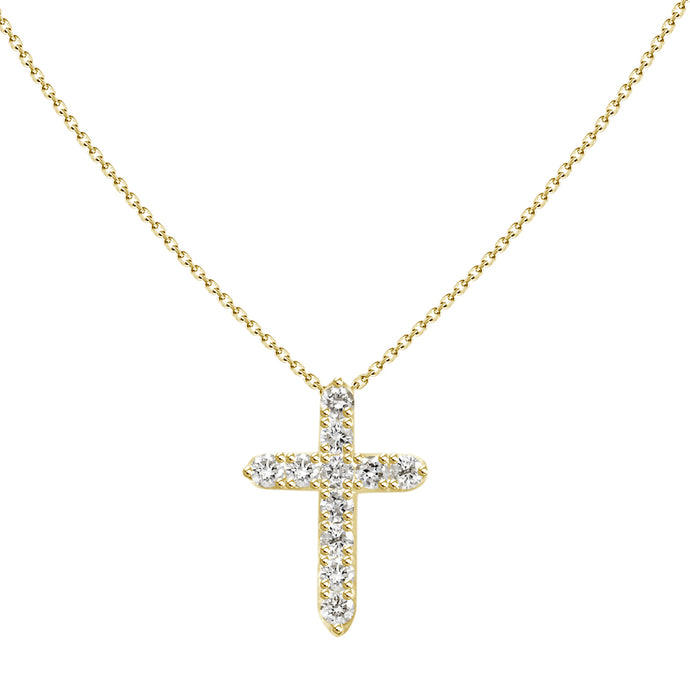 Paige Diamond Cross Necklace
