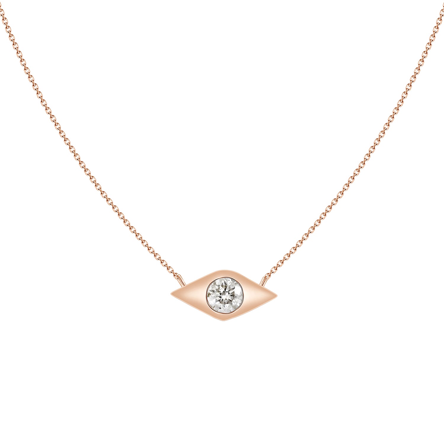 Evil Diamond Eye Necklace