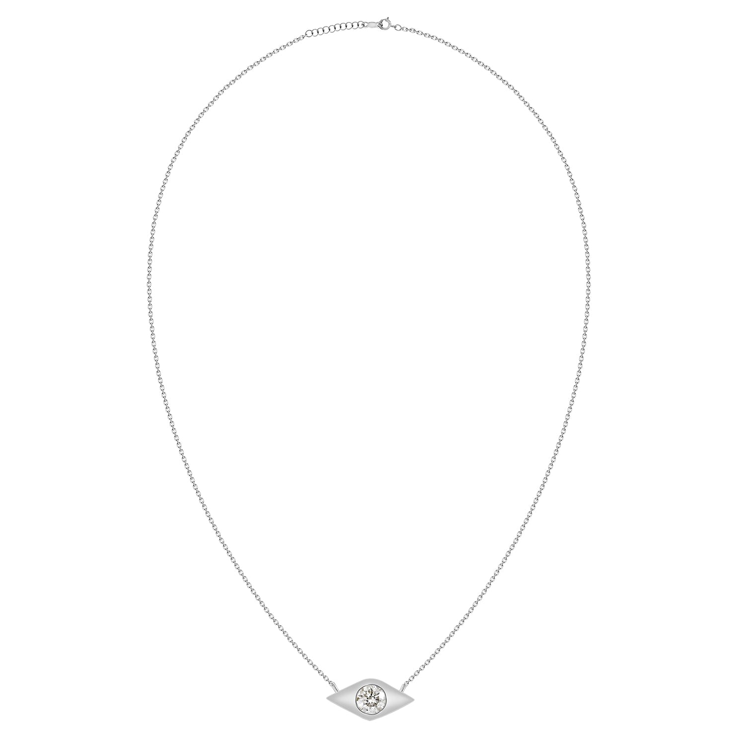 Evil Diamond Eye Necklace