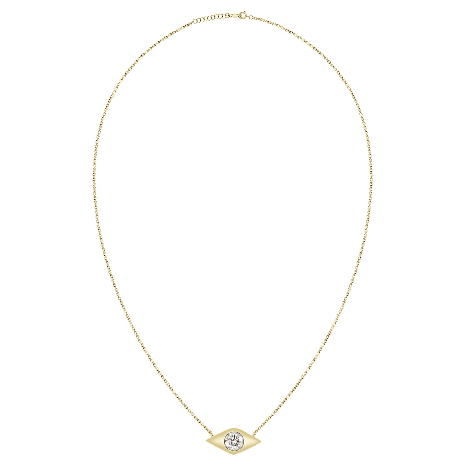 Evil Diamond Eye Necklace