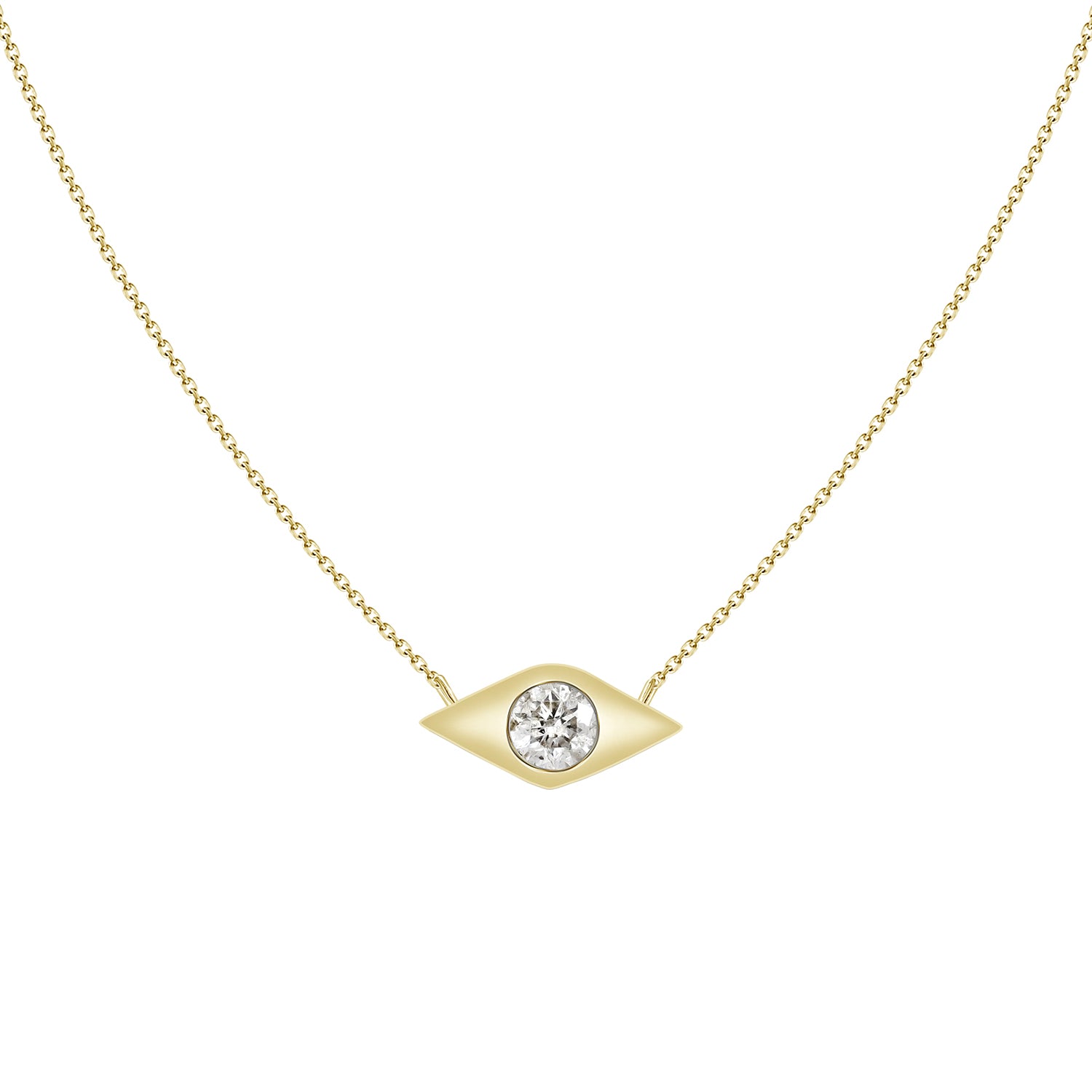 Evil Diamond Eye Necklace