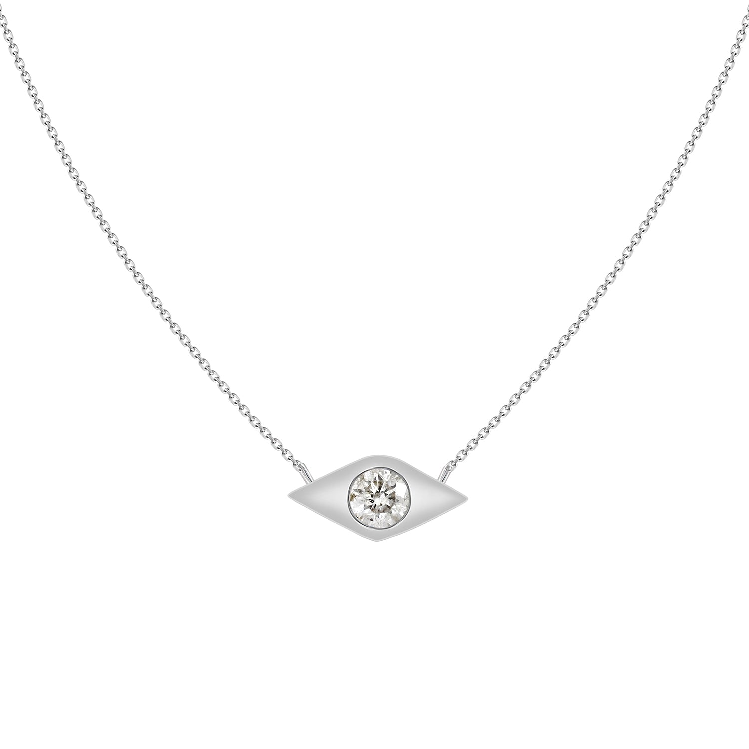 Evil Diamond Eye Necklace