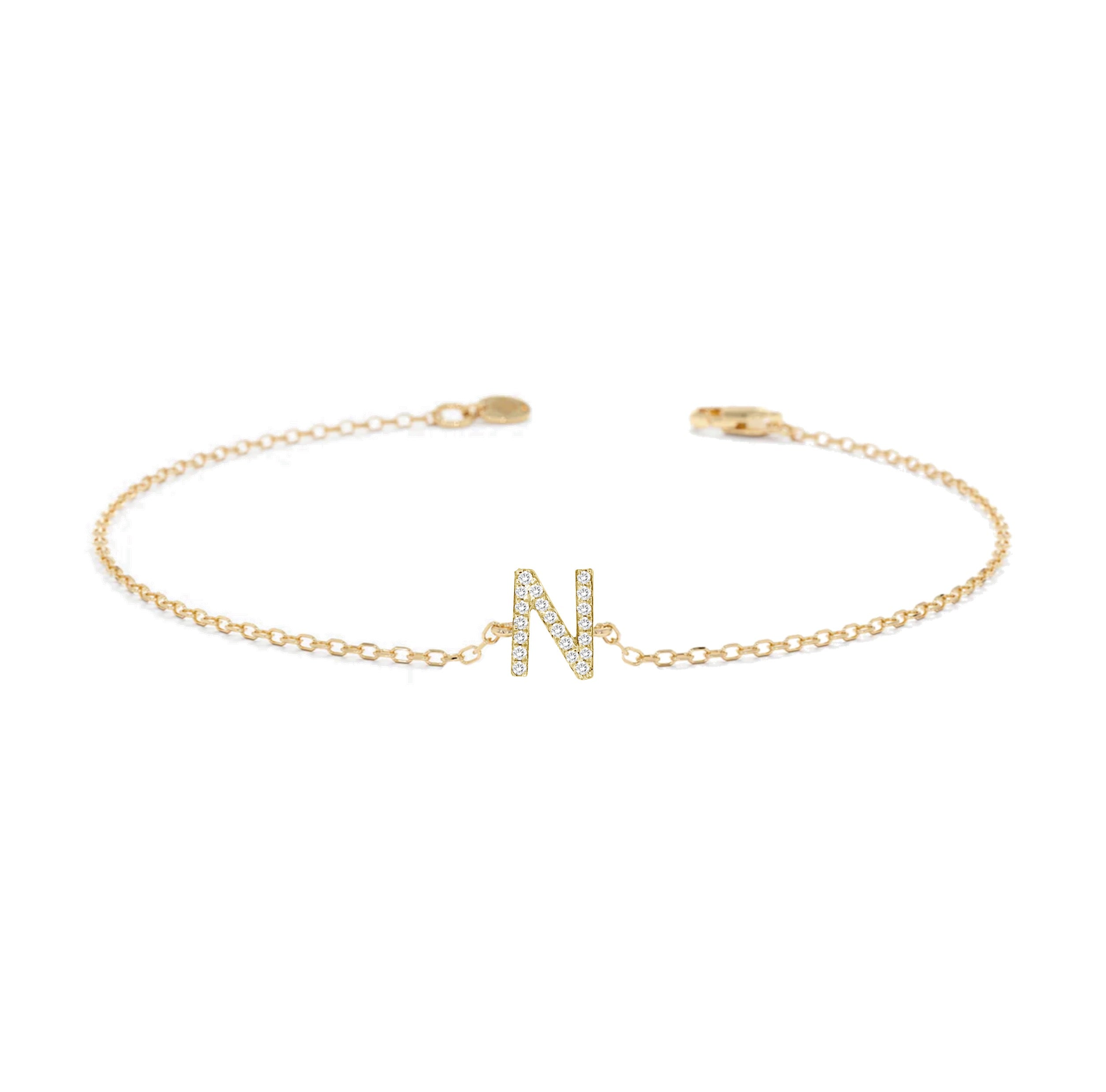 Alphabet Diamond Bracelet
