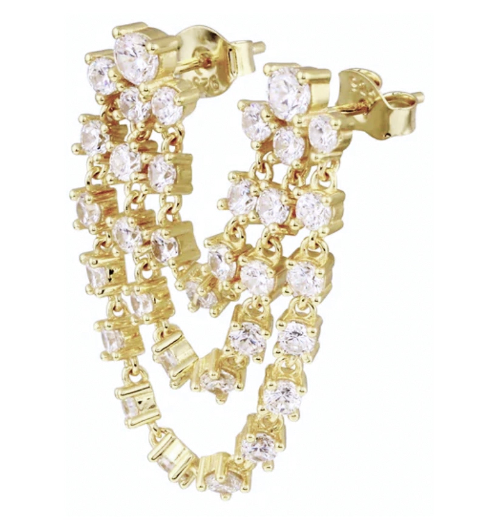 Natalia Diamond Chain Piercing (One Earring)