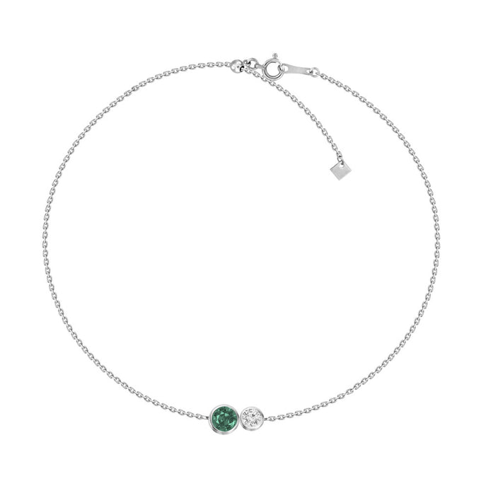 Nerea Emerald Diamond Bracelet