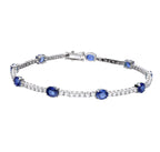 Nina Sapphire Diamond Tennis Bracelet 5.36 ct.