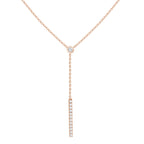 Octavia Diamond Lariat Necklace