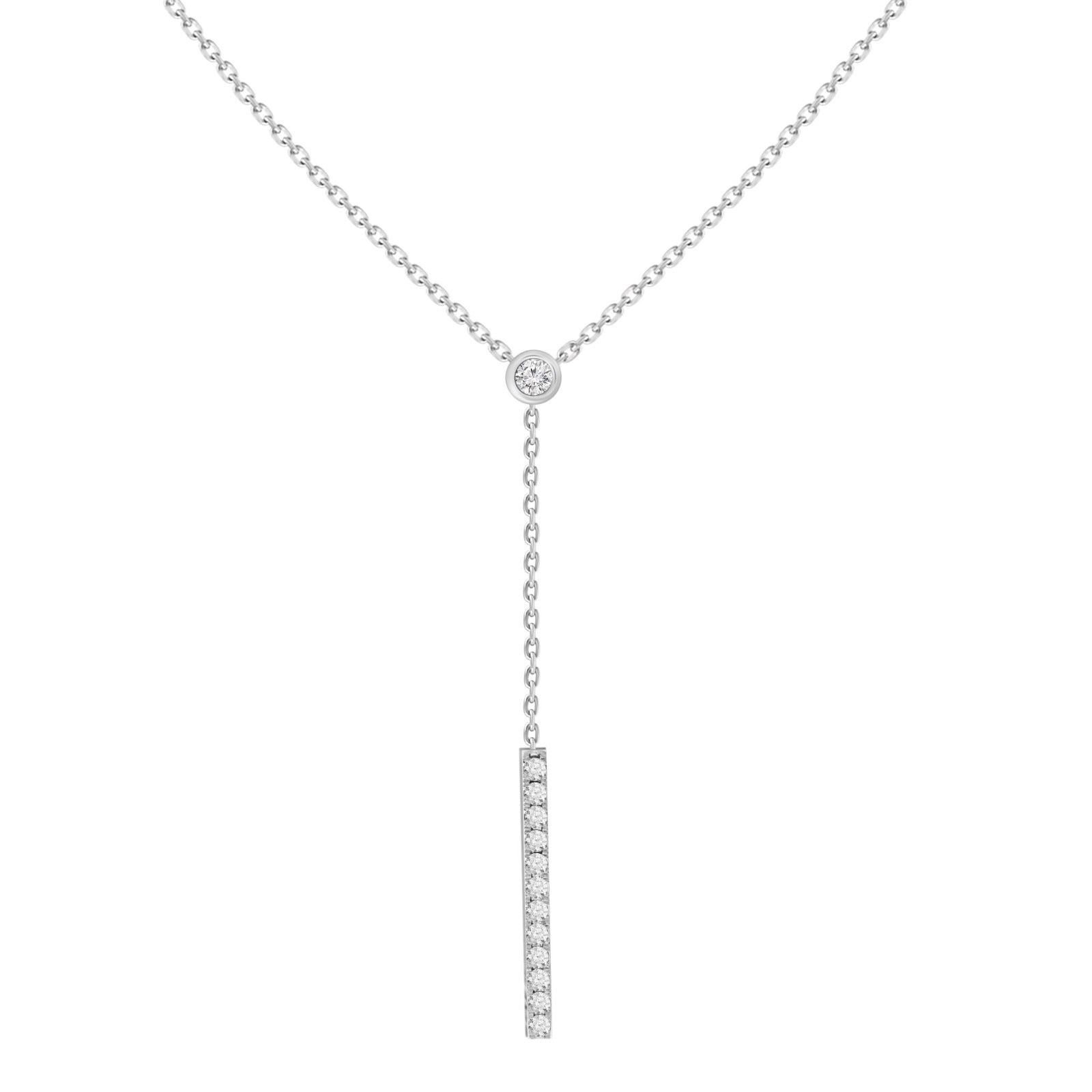 Octavia Diamond Lariat Necklace