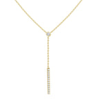 Octavia Diamond Lariat Necklace