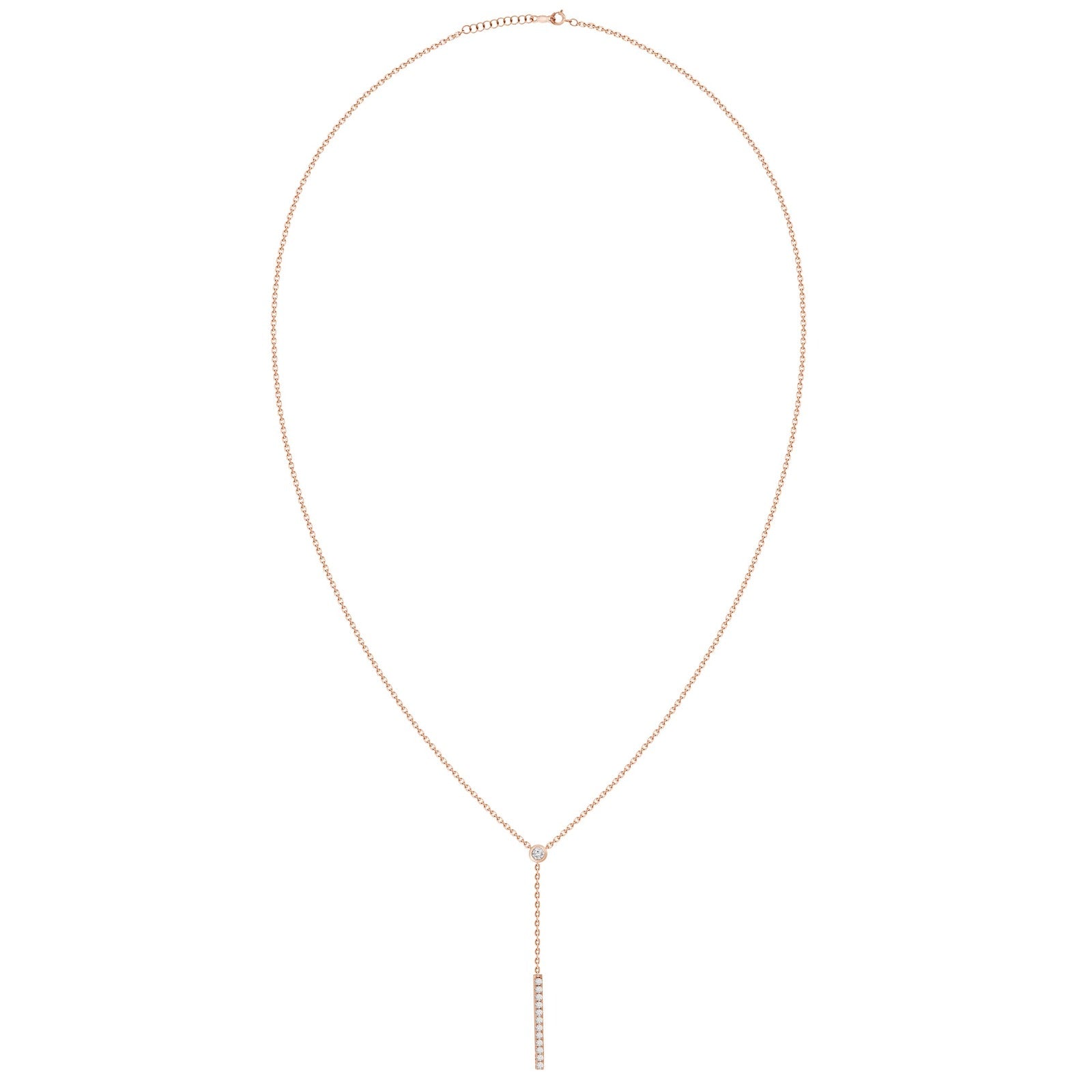 Octavia Diamond Lariat Necklace
