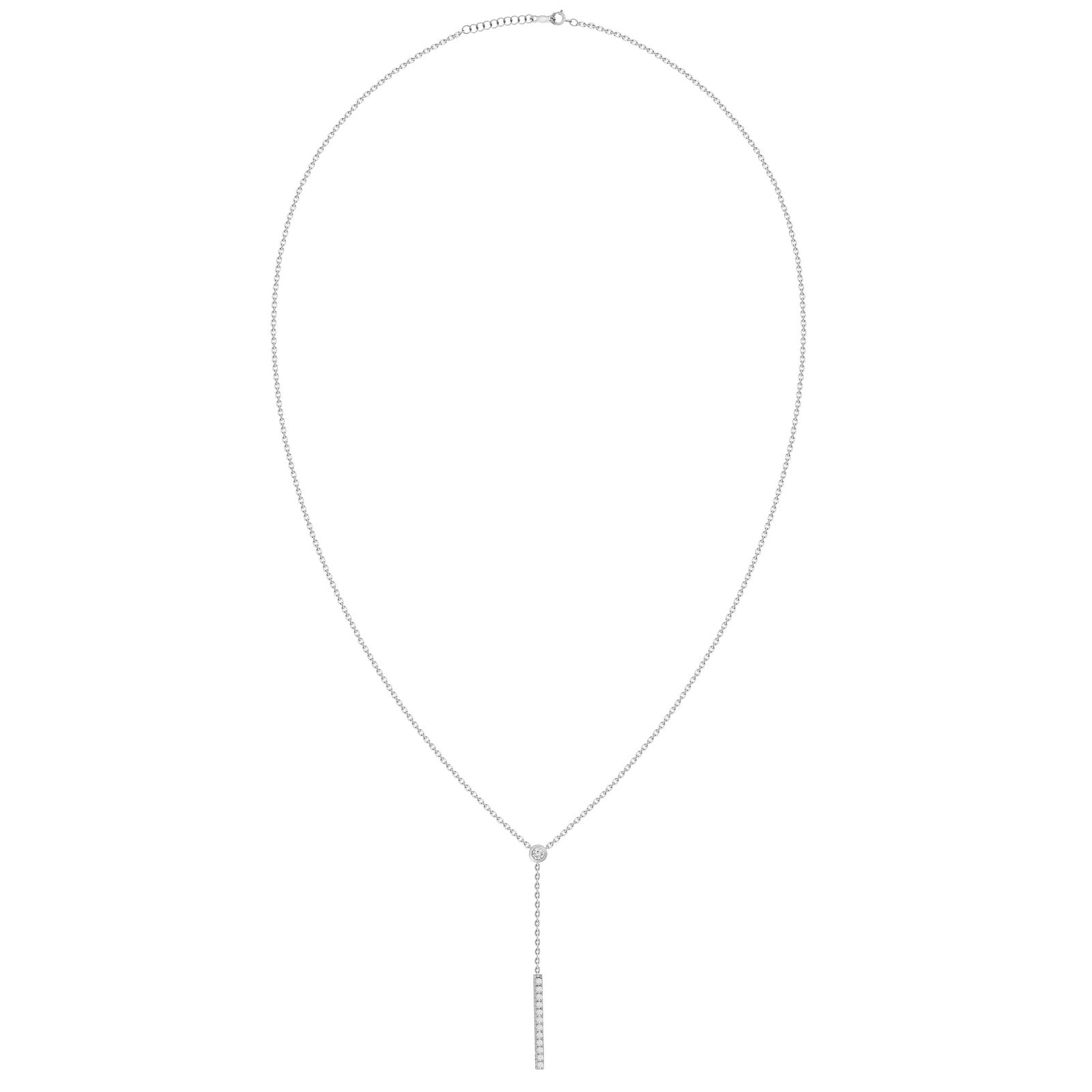 Octavia Diamond Lariat Necklace