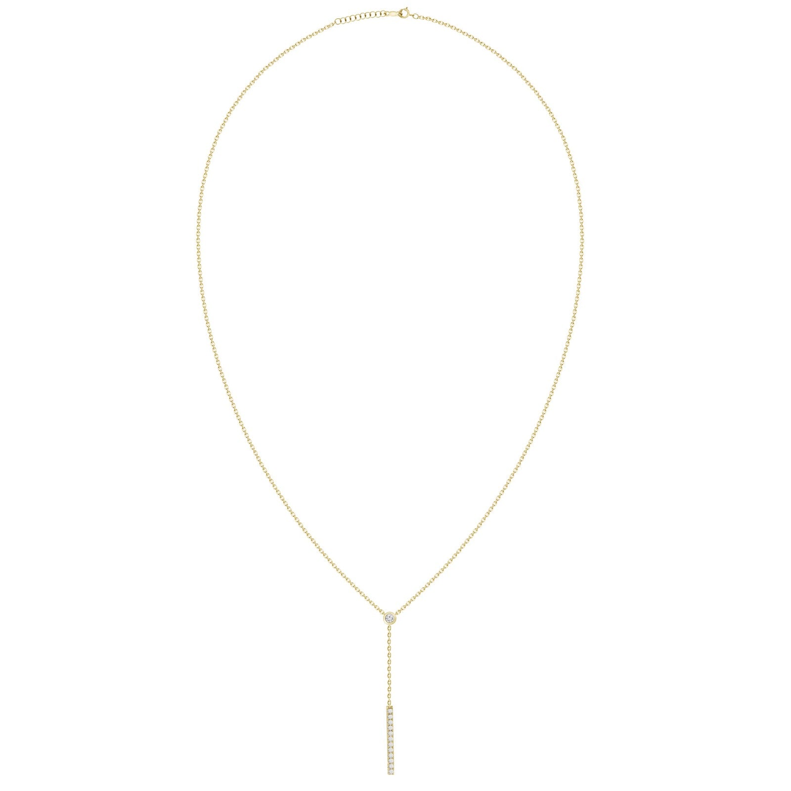 Octavia Diamond Lariat Necklace