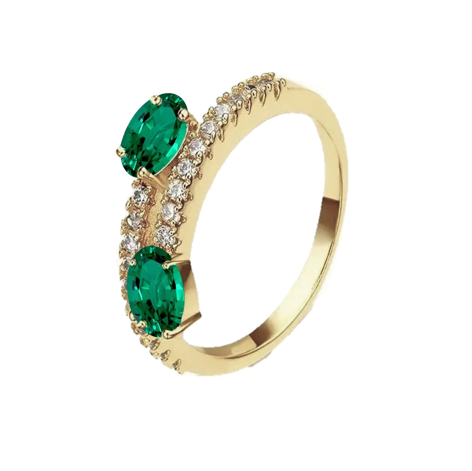 Olga Emerald Diamond Ring