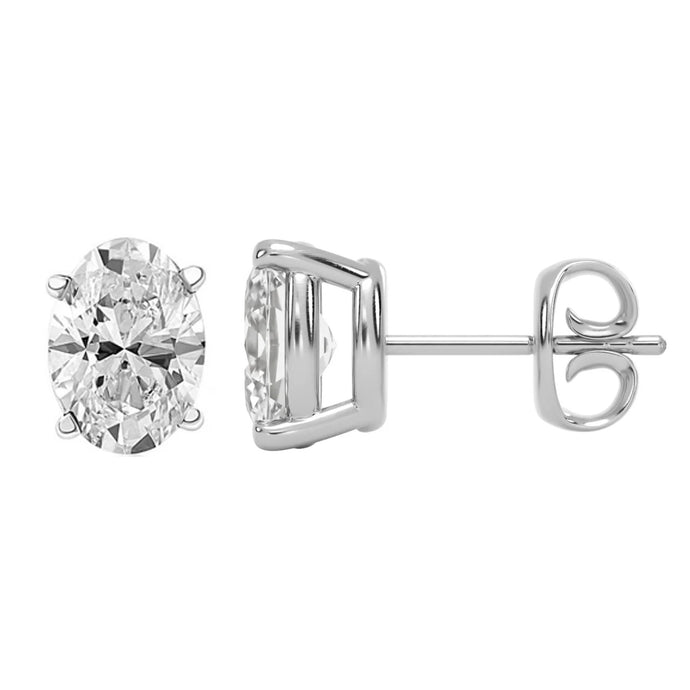 Oval Cut Lab Diamond Studs 2.0 ct.