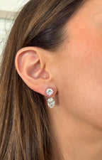 Salma Lab Diamond Jacket  Earrings 6 ct