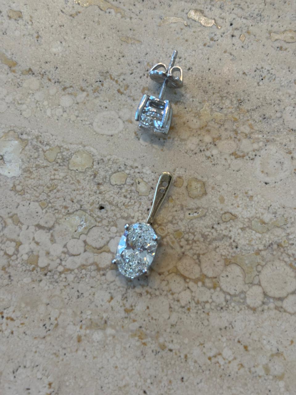 Salma Lab Diamond Jacket  Earrings 8 ct