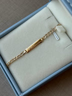 Sam Semi-Solid Curb Link Baby Bracelet