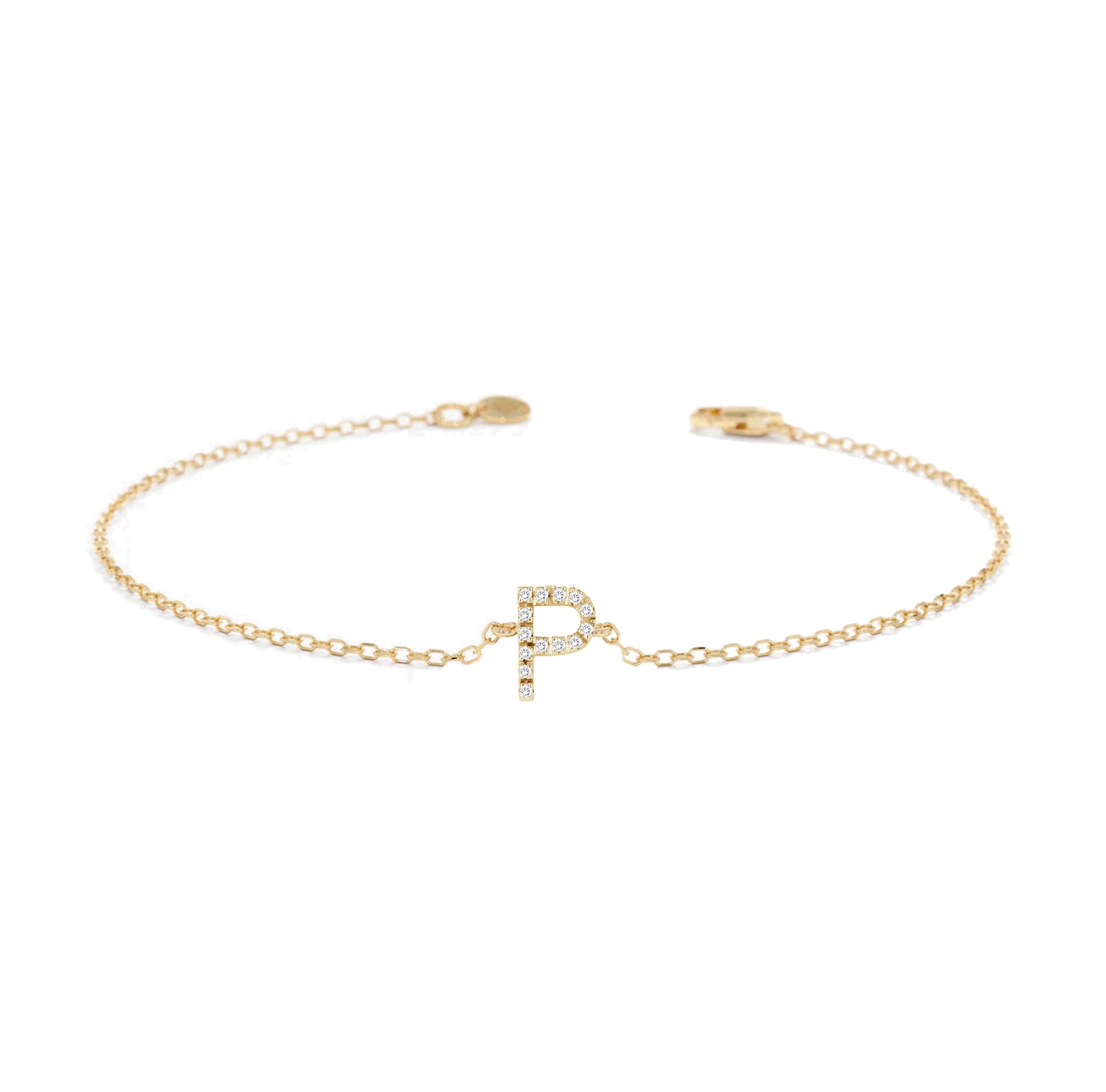 Alphabet Diamond Bracelet