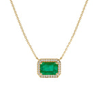 Palmira Emerald Diamond Necklace